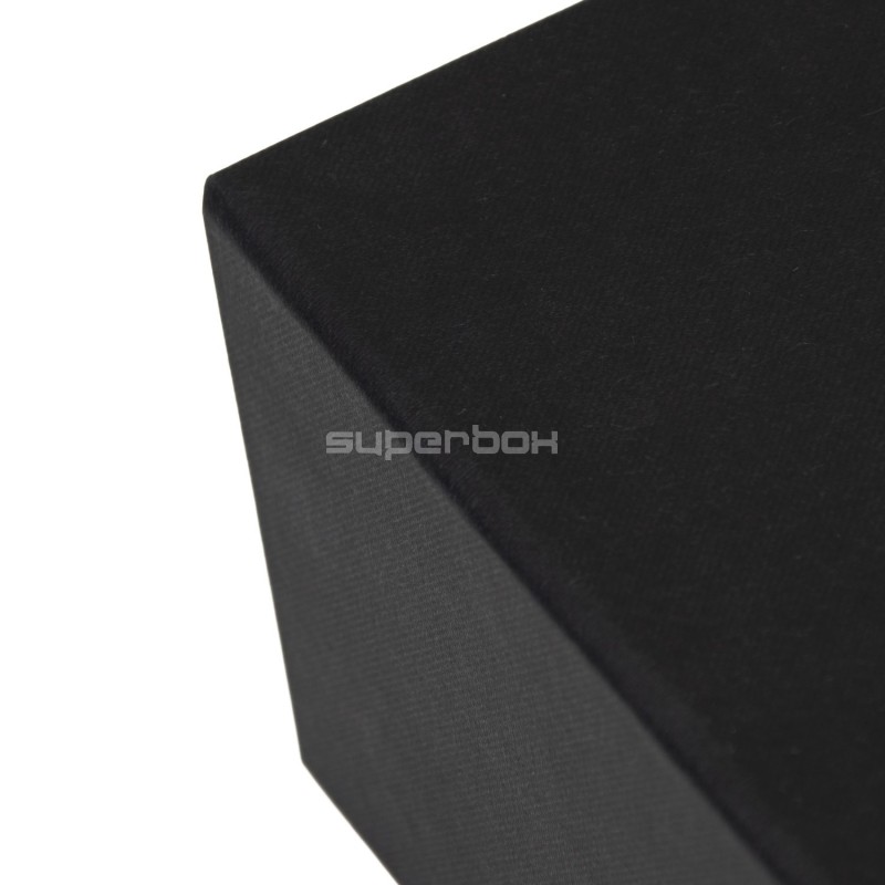 Luxuriöse schwarze A4-Box mit Magneten