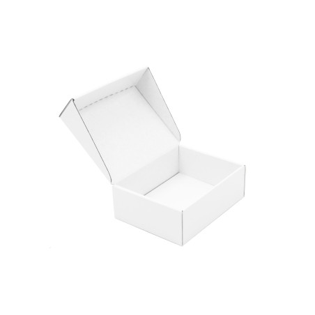 Kleine weiße Klappdeckel-Geschenkbox