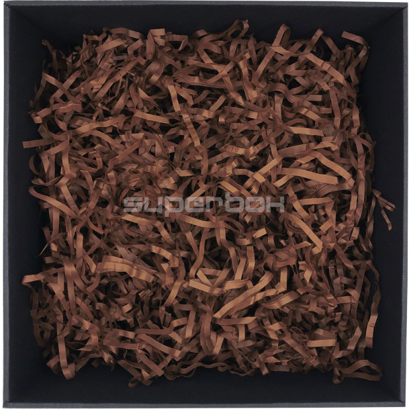 Šokoladinės spalvos popieriaus drožlės, 1 kg