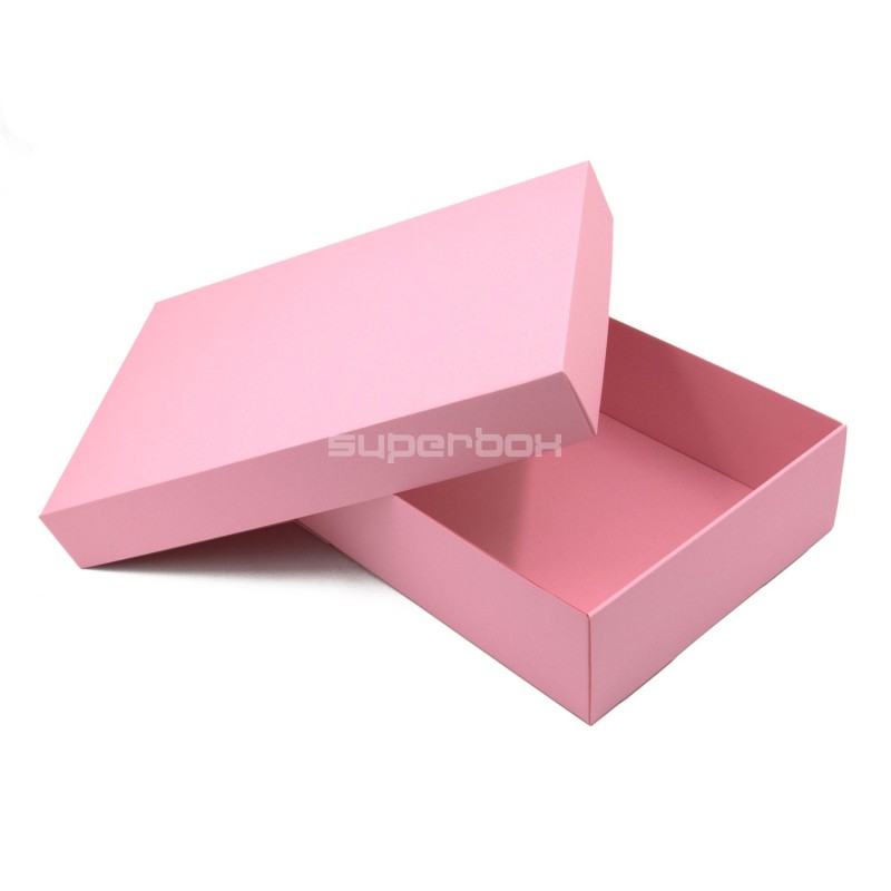 Mehrzweck rosa Basis-Deckel-Geschenkbox, 8,5 cm Tiefe