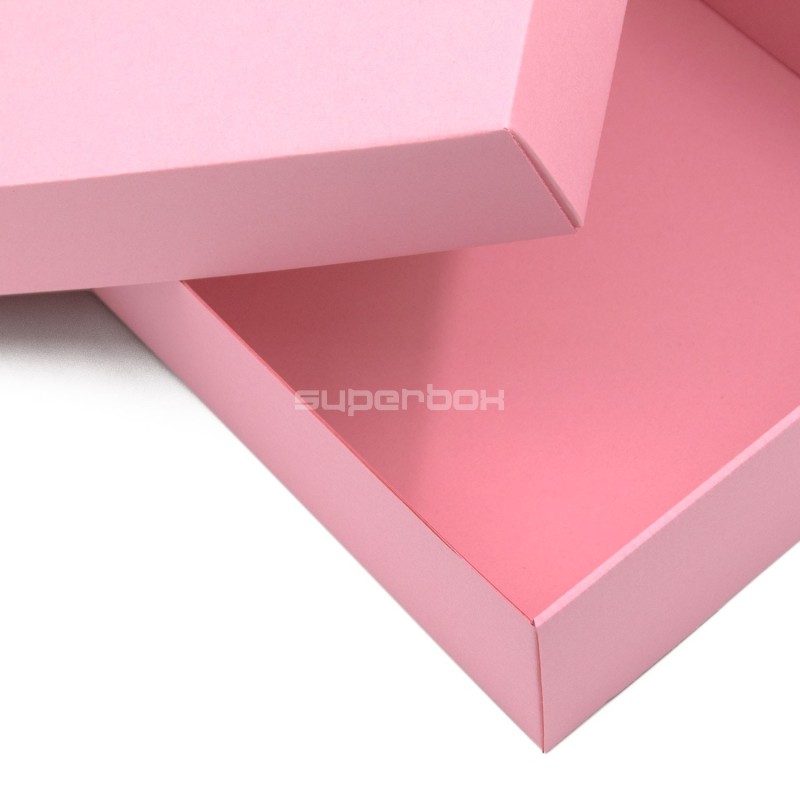 Mehrzweck rosa Basis-Deckel-Geschenkbox, 8,5 cm Tiefe