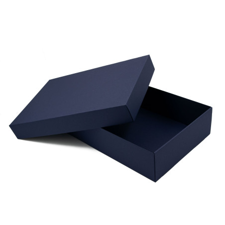 Mehrzweck dunkelblaue Basis-Deckel-Geschenkbox, 8,5 cm Tiefe