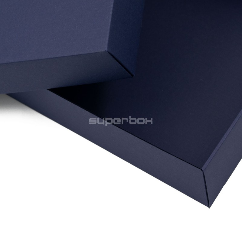 Mehrzweck dunkelblaue Basis-Deckel-Geschenkbox, 8,5 cm Tiefe