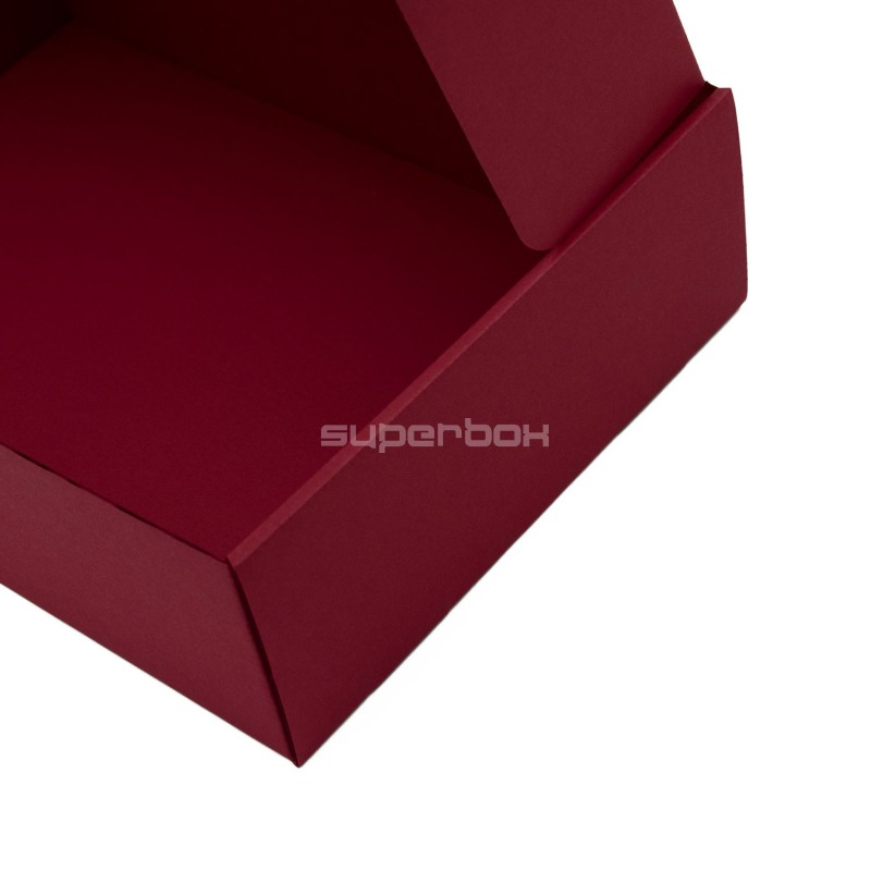 Kirschrote A4-Geschenkbox für Produkte