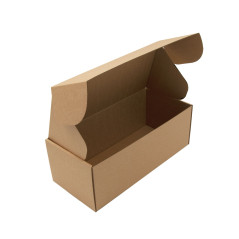 Braune tiefe schnellschließende Geschenkbox