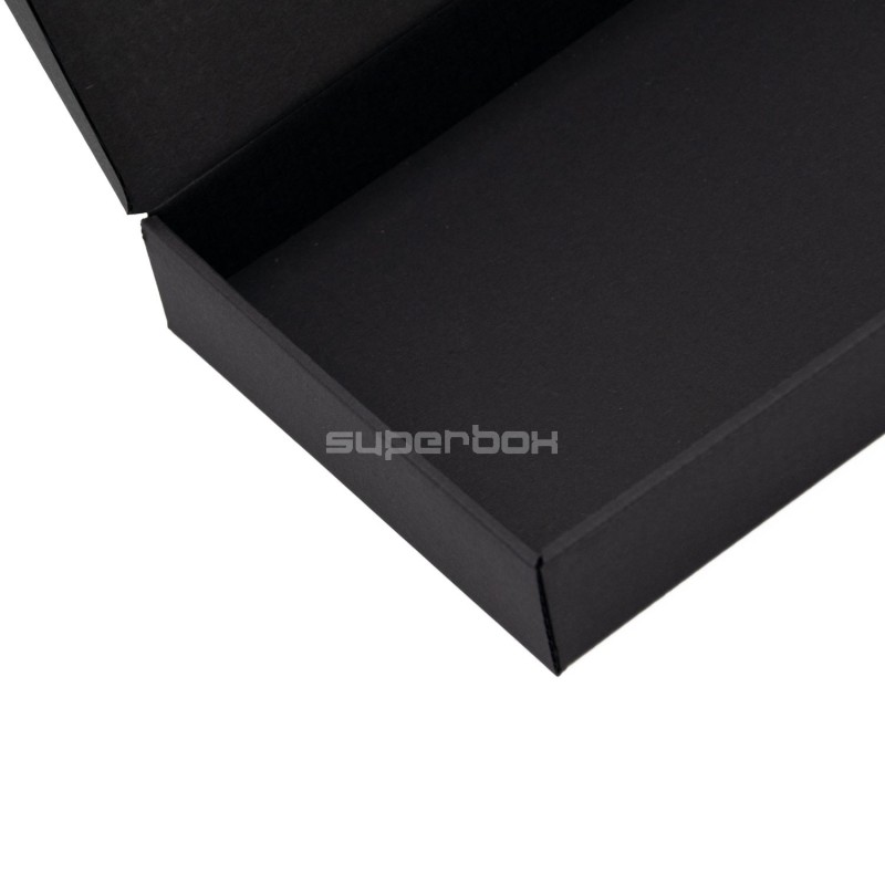 Schwarze A5-Geschenkbox mit Klappdeckel