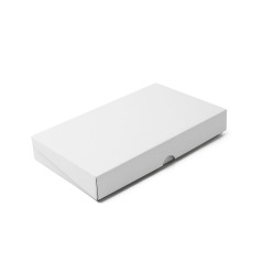 Weiße kleine Geschenkbox mit Klappdeckel