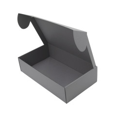 Graue Geschenkbox für Flasche