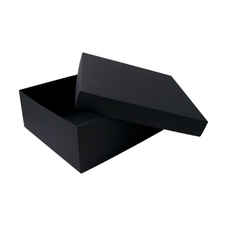 Große schwarze quadratische Geschenkbox, 14 cm hoch