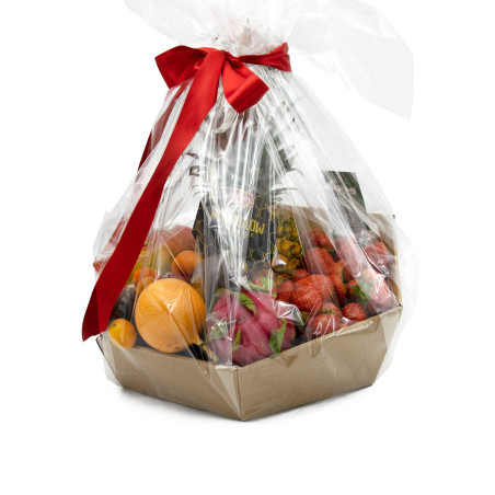 Öko-braunes Tablett für Obst und Gemüse