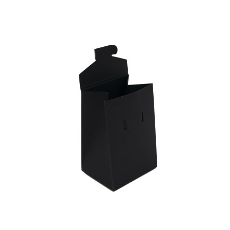 Kleine schwarze dreieckige Box für Schmuckverpackung, 12 cm hoch