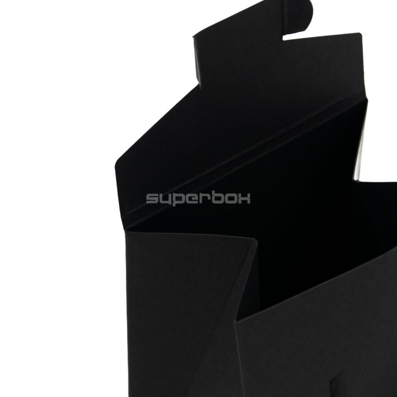 Kleine schwarze dreieckige Box für Schmuckverpackung, 12 cm hoch