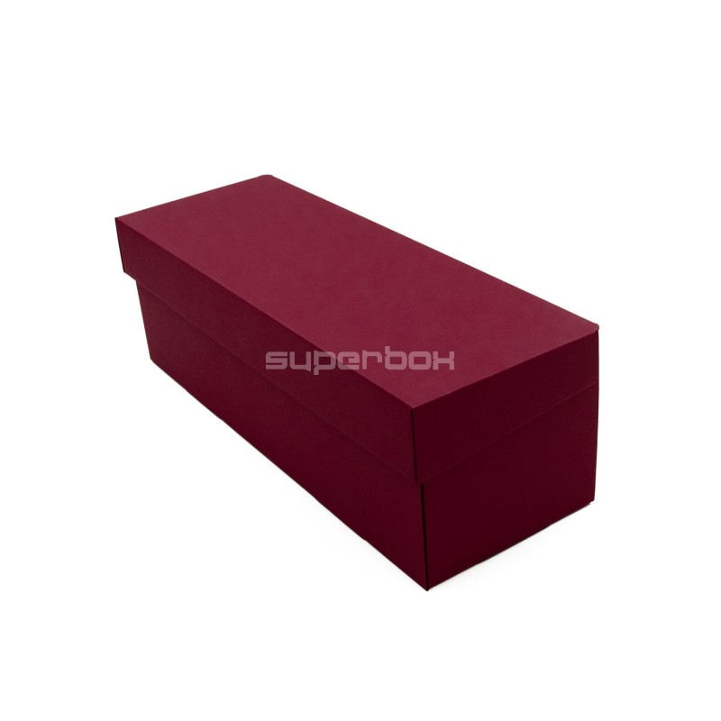 Horizontale Klappdeckel-Box kirschrot