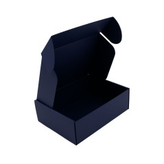 Dunkelblaue A5-Format-Box für Gourmet-Snacks