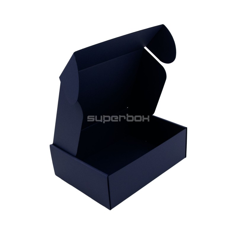 Dunkelblaue A5-Format-Box für Gourmet-Snacks