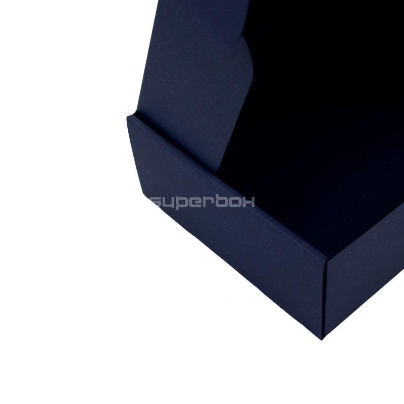 Dunkelblaue A5-Format-Box für Gourmet-Snacks