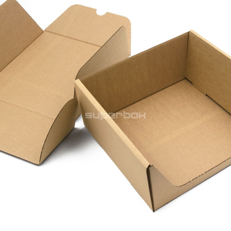 Naturbraune rechteckige Box FEFCO 0427