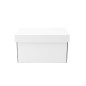 White Deep Cardboard Box with Lid for Packing Nuts