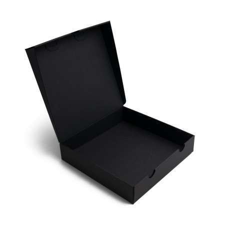 Schwarze Klappdeckel-Geschenkbox