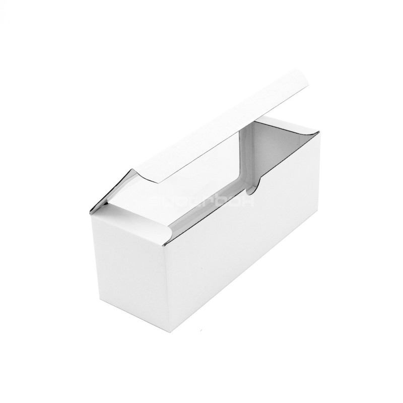 Original weiße Geschenkbox für drei Gläser mit PVC-Fenster