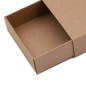 Braune Kleine Schiebeschachtel aus Karton | 97x62x23 mm | Superbox