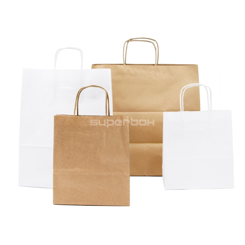 Paper Bag Brown with Twisted Paper Handles, Small
