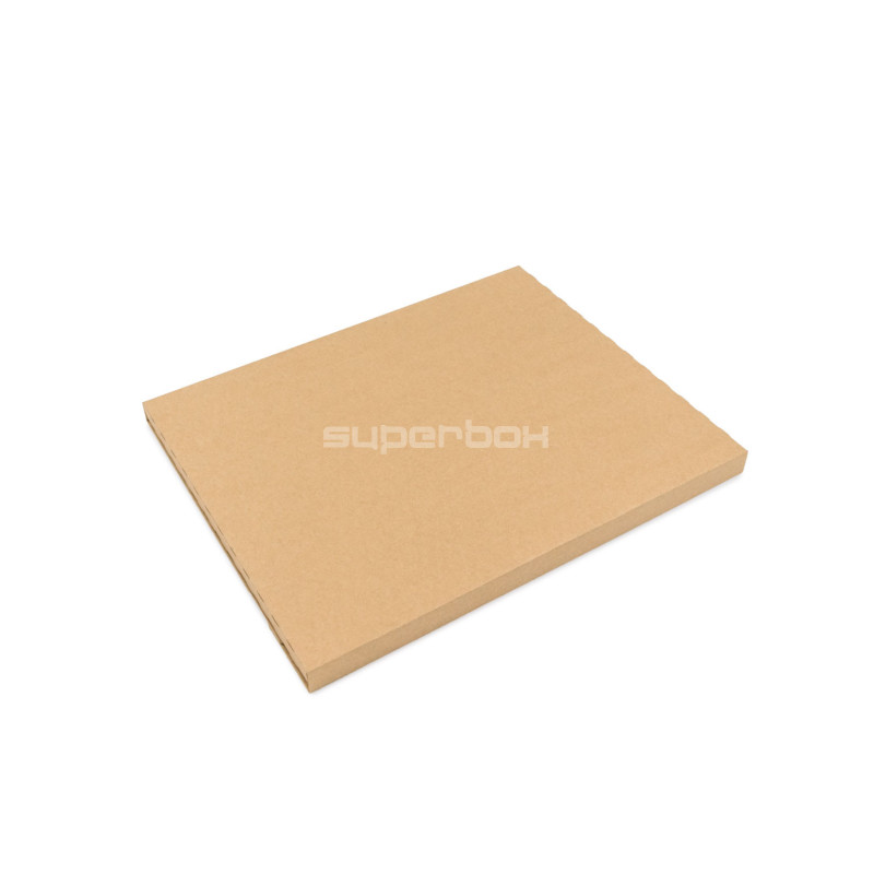 Braune A4-Wellpappen-Umschlag, 1,5 cm Höhe