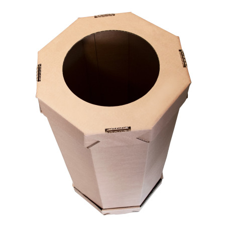 Papiermüllsortierbehälter aus Karton