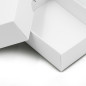 Weiße zweiteilige Karton-Geschenkbox | 95x70x30 mm | Superbox