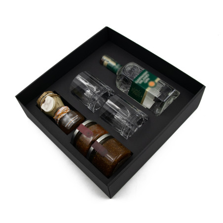 Schwarzer XL-Größe Wellpappeinsatz für Box