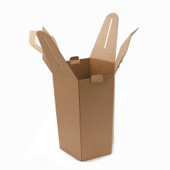Braune Geschenkbox für litauischen Baumkuchen, 345 mm Höhe