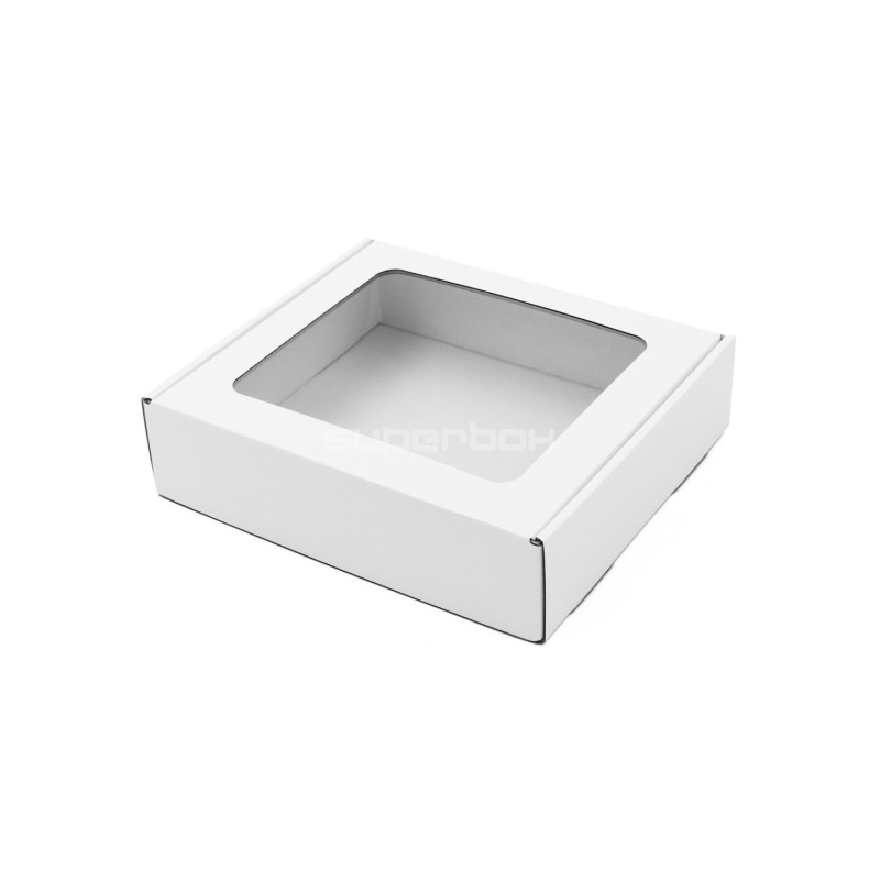 White Small Gift Box with PVC Window