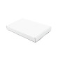 Flat Oblong White Box for Shipping Items
