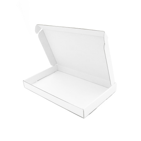Kleine weiße flache Box