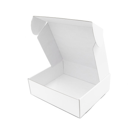 Weiße Geschenkbox ohne Fenster, 9 cm hoch