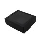 Solid Black Box With Window, 9 cm High