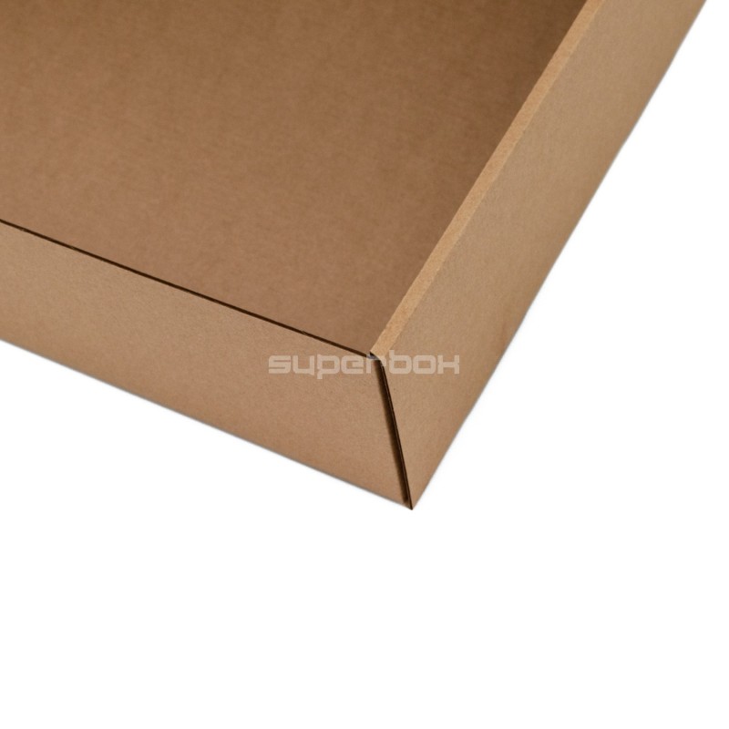 Naturbraune Box mit Fenster, 9 cm hoch