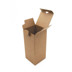 Vertikale naturbraune Geschenkbox für Flaschen
