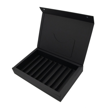 Schwarze Box für MACARONS-Kekse mit Magneten