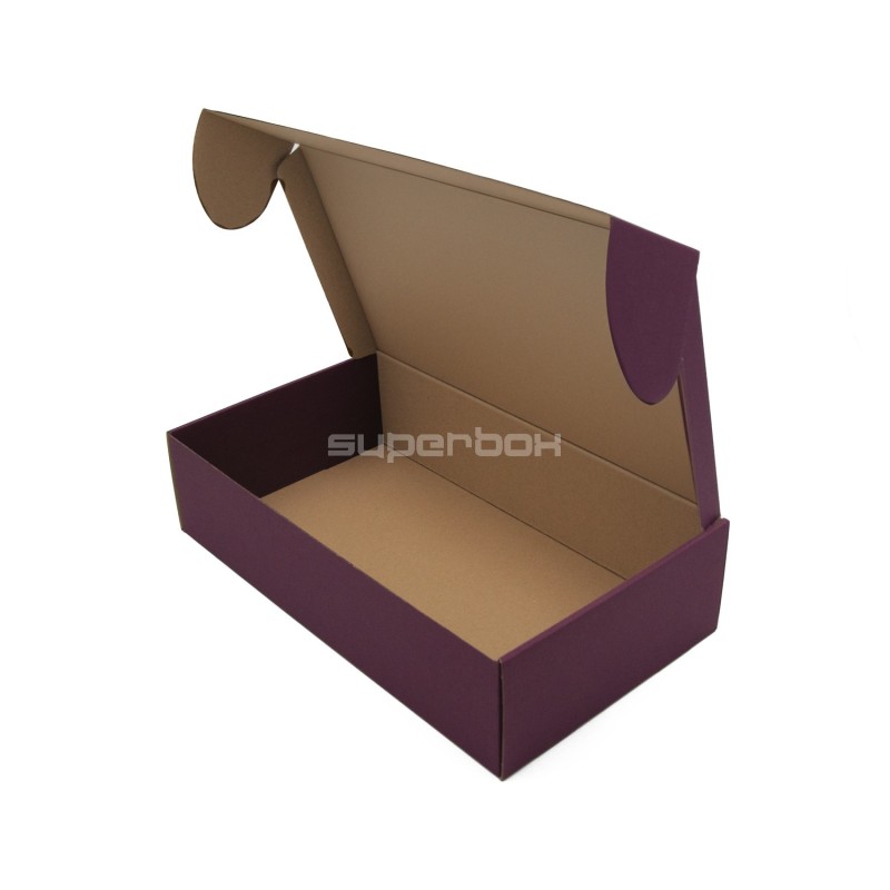 Verlängerte purpurrote Geschenkbox für Flasche