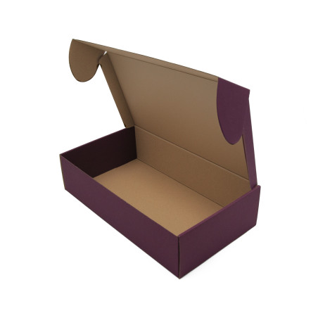 Verlängerte purpurrote Geschenkbox für Flasche