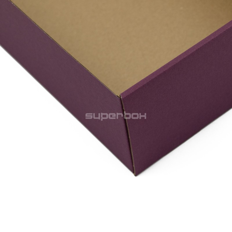 Verlängerte purpurrote Geschenkbox für Flasche
