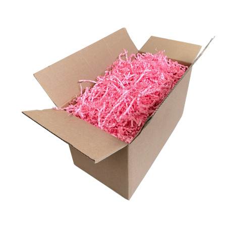 Starre rosa Papierwolle – 4 mm, 1 kg