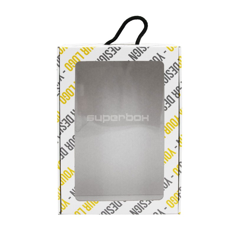 White Gift Box with Handle, Suitcase Type