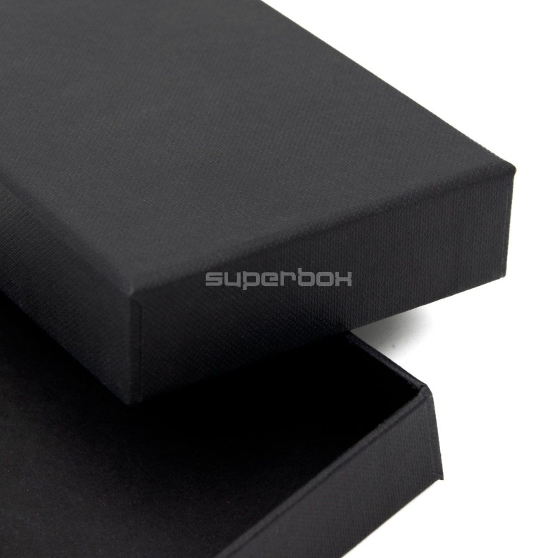 Kleine schwarze STARKE Kartonbox mit Deckel