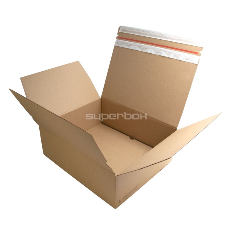 E-commerce Box With Tear-off Adhesive Tape