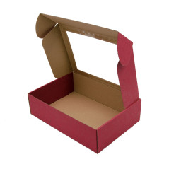 Himbeerrote Weihnachtsbox im A4-Format „RED BERRIES“
