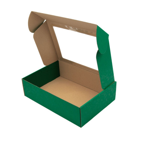 Grüne Weihnachts-A4-Geschenkbox GRÜNE BEEREN