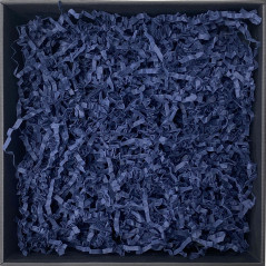 Standžios tamsiai mėlynos popieriaus drožlės - 2 mm, 1 kg
