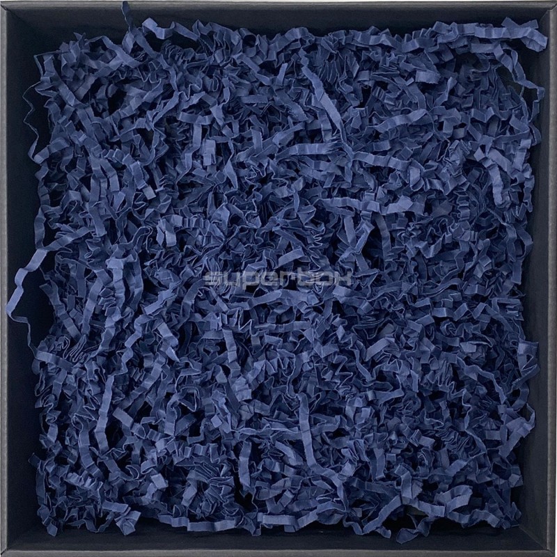 Rigid Dark Blue Shredded Paper - 4 mm, 1 kg Rigid Dark Blue Shredded Paper - 4 mm, 1 kg